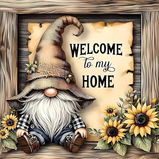 gnome cross stitch kits for adults beginner,home counted cross stitch kits printed stitching cute patterns dimensions needlepoint art crafts embroidery kits for adults beginners