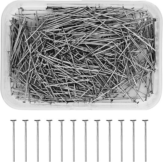 Mandala Crafts 1 Inch Gunmetal Flat Head Pins for Jewelry Making Earring Making Supplies – 500 PCs Jewelry Findings for Making Earring DIY Bracelets Rosary Charms