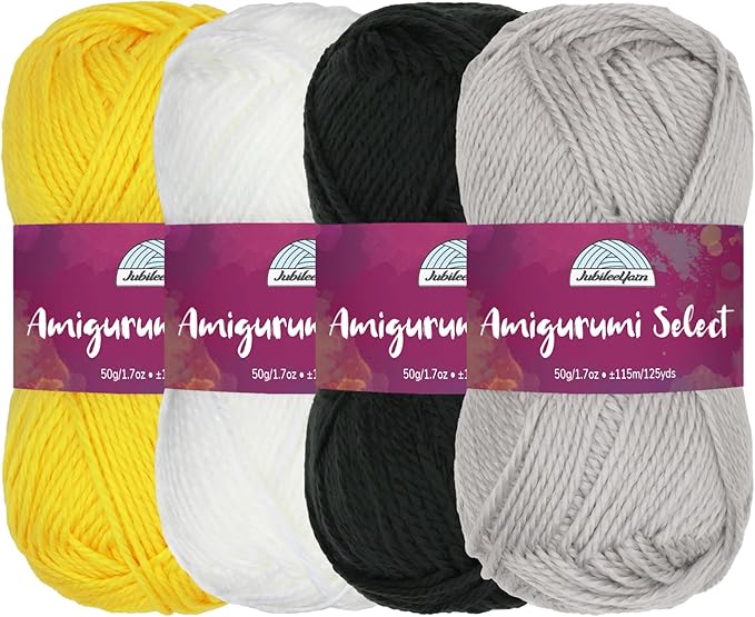 JubileeYarn Amigurumi Select Yarn - DK Acrylic - Inspiration Assortment 84-4 Skeins