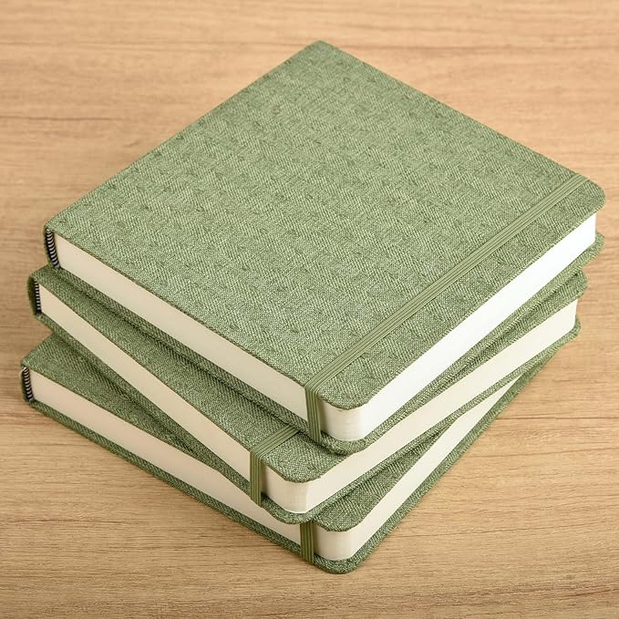 42 Sheets Watercolor Journal, 6.5x6.5in Watercolor Sketchbook with 140 lb/300 GSM Cold Press Cotton Paper, Mini Watercolor Notebook, Ideal for Painting, Drawing & Mixed Media