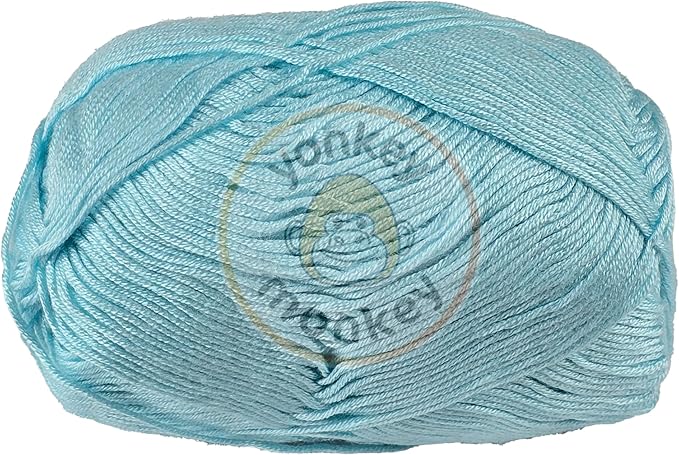 10-Pack of Yonkey Monkey 500 Grams Yarn - 70% Rayon derived from Bamboo, 30% Cotton - Imported - Shallow Lake 9018