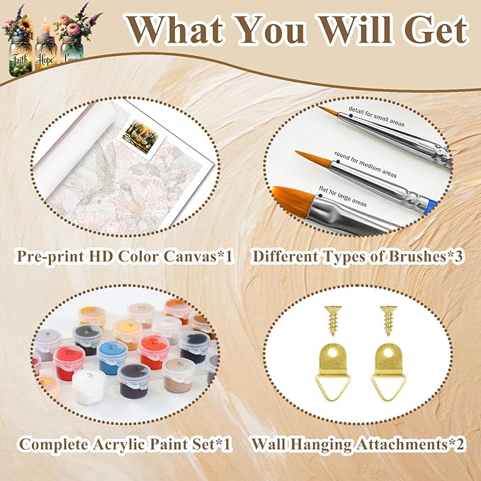 HMZephitiquc Paint by Numbers Kit for Adults Inspirational Quote, Adult Paint by Number Kits on Canvas Bottle, Easy Oil DIY Craft Home Wall Decor 16x20 in