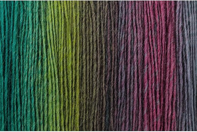 NICEEC 3 Skeins Rainbow Soft Yarn 100% Wool Gradient Multi Color Yarn for Crocheting Knit Total Length 180m×3(196yds×3,50g×3)-13#