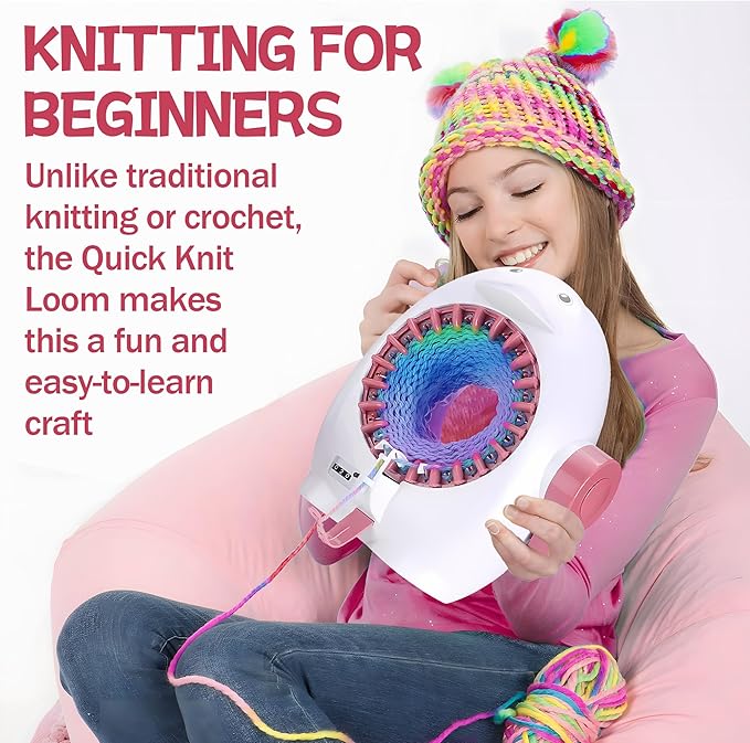 ROHSCE Knitting Machine, 22 Needles Knitting Loom Machine with Row Counter,