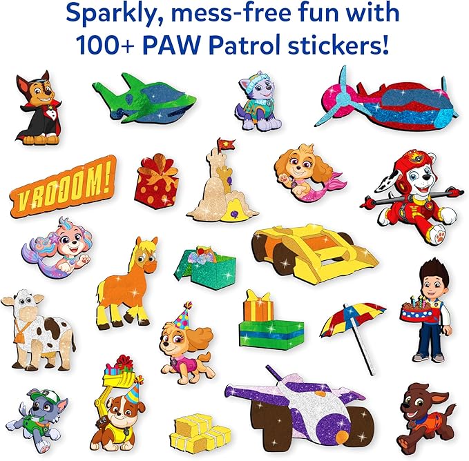skillmatics foil fun - paw patrol, mess-free art & craft kits for kids, diy creative activity, travel toys, gifts for fans of chase, marshall, skye, girls, boys, ages 4, 5, 6, 7, 8 and up
