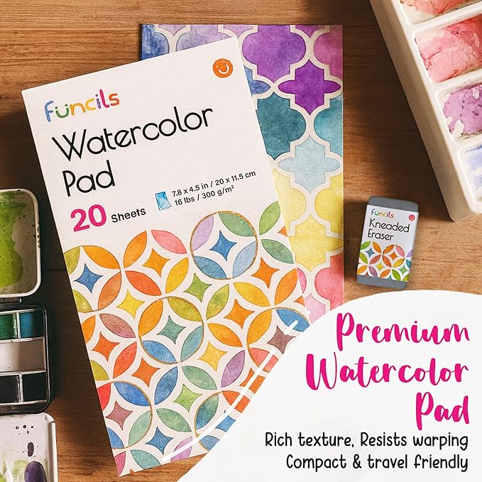 100 Watercolor Paint Set - Water Colors Paint for Adult, Beginners, Professional Artists | Watercolor Palette with Paper, Brushes, Pen | Travel Painting Kit, Art Supplies for Adults