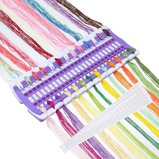 50 Positions Floss Organizer Embroidery Shelf, Thread Organizers for Sewing and Cross Stitch Embroidery Thread, Paper Card Sewing Needle, Embroidery' Floss Organizer