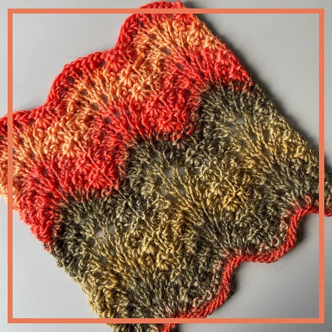 Wool Wonders Yarn for Crocheting, 4-Pack (640Yds / 400G), Free Patterns - Wool Yarn for Knitting - Aran/Heavy #4 Medium Worsted Weight - Orange Campfire