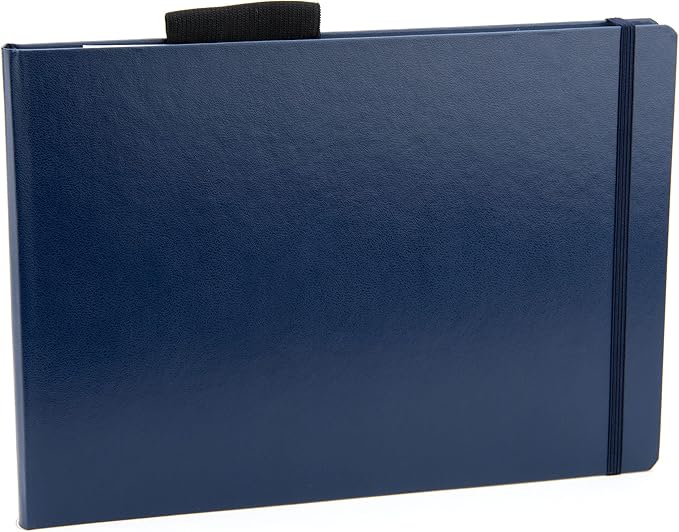 Pentalic 7" x 10" Aqua Journal, Watercolor, 48 Pages, Blue