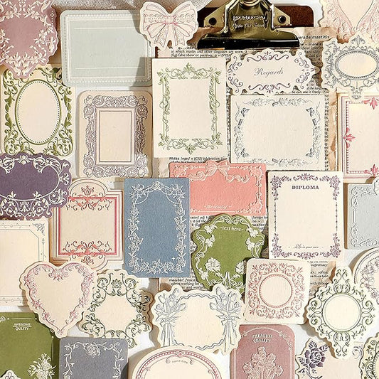 Maxleaf 120pcs Vintage Scrapbooking Letter Writing Paper for Journaling Supplies, Aesthetic Decorative Craft Material Paper for Junk Journals Planner Scrapbook