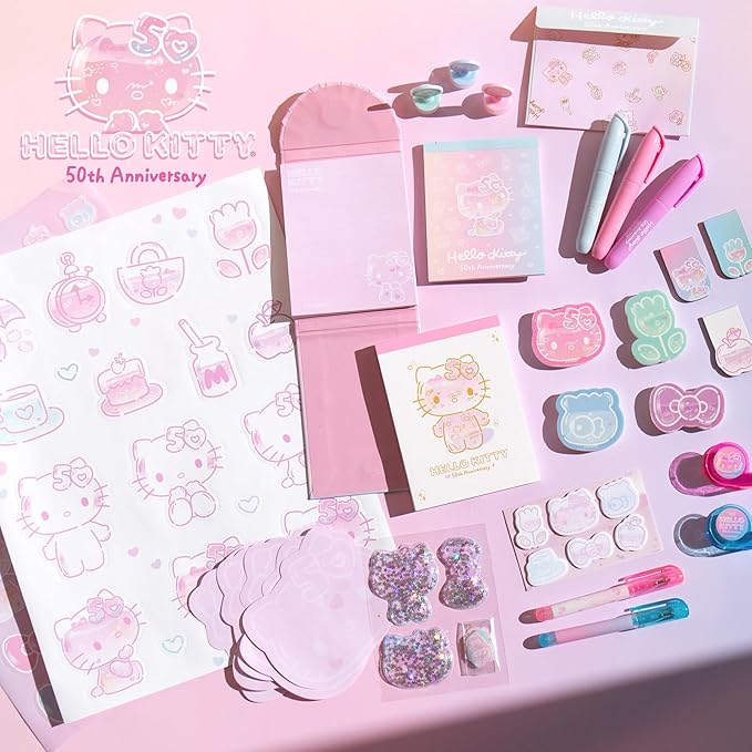 Horizon Group USA Hello Kitty 50th Anniversary Mini Collectible Stationery Set