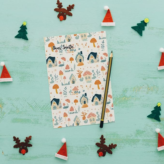 Christmas Pattern Scrapbook Paper, 6 Inch Card Production Supplies, 24 Sheets Single Sided Acid-Free Cardstock Greeting Card, Handmade Gift Journaling Craft Kits (N-style)