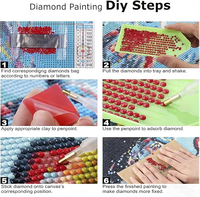 DIYDECORFUN Christmas Window Diamond Art Kits for Adults, Winter 5D Xmas Diamond Painting Kit for Beginner, DIY Full Drill Paint with Diamond Dot Gem Painting for Decor Gift14 x14 Inch