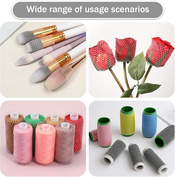 100Pcs Thread Net Spool Saver Sewing Embroidery Thread Net Mesh Spool Saver for Embroidery Sewing Quilting and Serger Threads Spools/Cones (6x1CM)