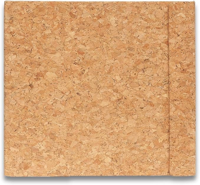 Cork Watercolor Pad Hardcover - 100% Cotton Paper 200GSM Cold Press - Magnetic Closure Watercolor Sketchbook, 40 Tear-Off Sheets, Lay-Flat - Artist Watercolor Paper Pad (Light Cork, 8,5х7,7 inch)