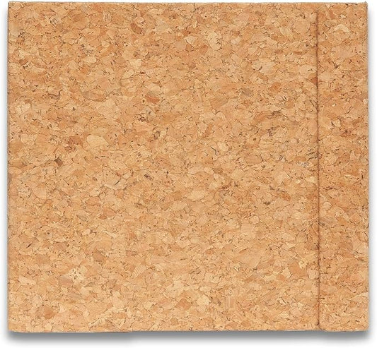 Cork Watercolor Pad Hardcover - 100% Cotton Paper 200GSM Cold Press - Magnetic Closure Watercolor Sketchbook, 40 Tear-Off Sheets, Lay-Flat - Artist Watercolor Paper Pad (Light Cork, 8,5х7,7 inch)