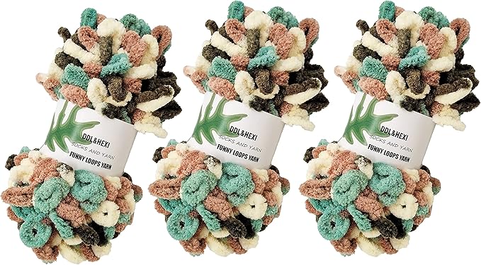 DDL&HEXI 3 of Loop Yarn Finger Knitting Yarn (116)