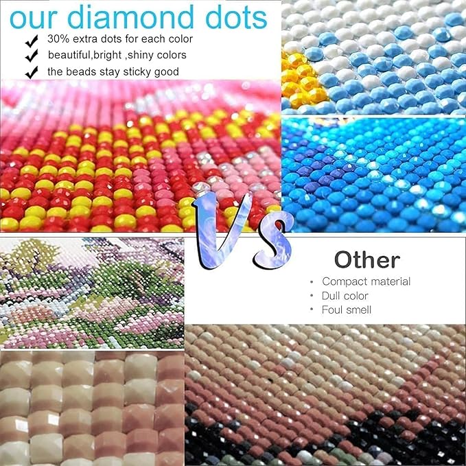 WUDWL Diamond Painting Kits for Adults - Halloween DIY 5D Diamond Art Kits Full Drill Diamond Dots Paintings with Diamonds Gem Art and Crafts Home Decor 13.8x13.8inch