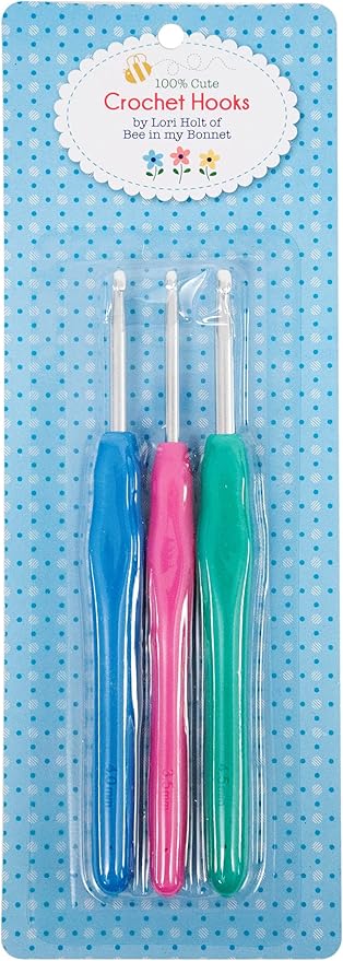 Lori Holt 100% Cute Crochet Hooks from Riley Blake Designs - 3 Sizes
