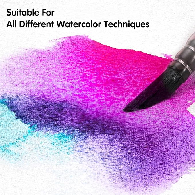 Watercolor Art Sketchbook,5 x 5 inches Portable Hardcover Journal Sketchbook,30 Sheets 140lb/300gsm Acid-Free Drawing Paper,Travel Mixed Media Notebook for Beginners Artists,Morris Blossoms