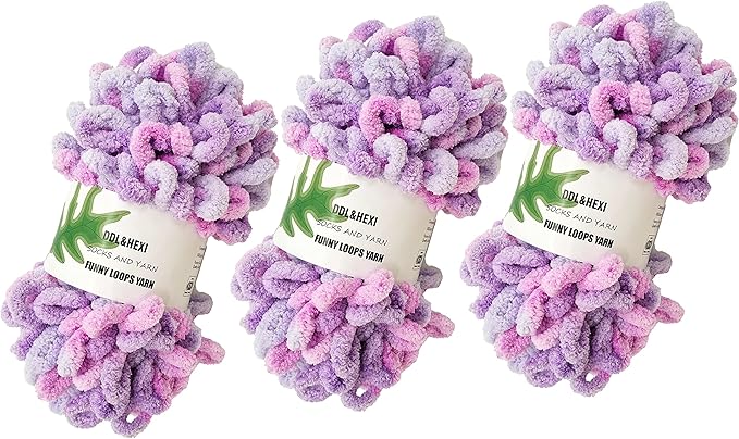 DDL&HEXI 3 of Loop Yarn Finger Knitting Yarn (105)