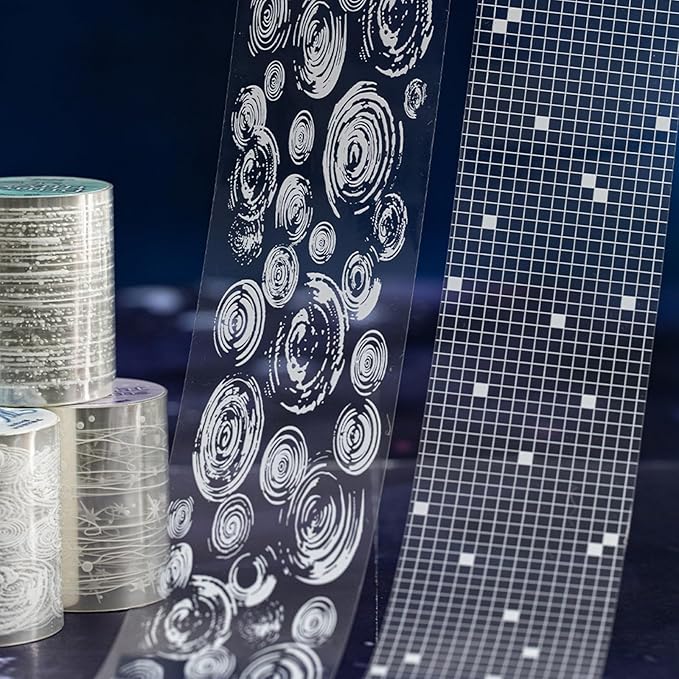 Junk Journal Supplies, 4 Rolls Decorative Tape for Scrapbook Supplies Junk Journal Card Making Picture Art Collage DIY
