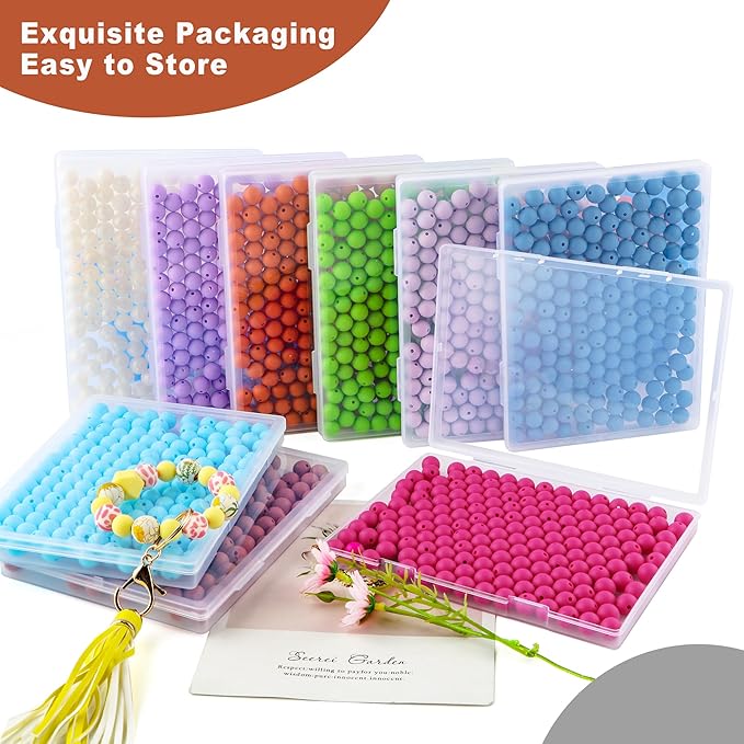 160Pcs 12mm Silicone Beads for Keychain Making Bracelet Necklace, Bulk Round Silicone Beads for Pens(Rust Brown)
