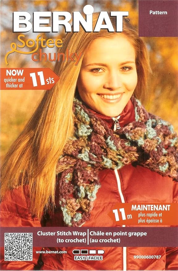 Bernat Softee Chunky Yarn Bundle Super Bulky #6, 3 Skeins Dark Green 28237