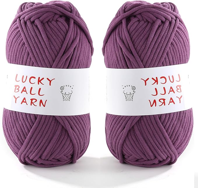 200g Yarn for Crocheting,Soft Yarn for Crocheting,Crochet Yarn for Sweater,Hat,Socks,Blankets(Purple)