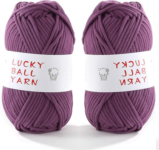 200g Yarn for Crocheting,Soft Yarn for Crocheting,Crochet Yarn for Sweater,Hat,Socks,Blankets(Purple)