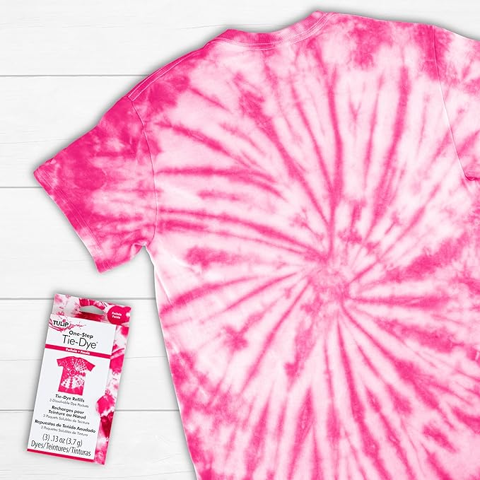 Tulip One-Step Tie-Dye Kit Dye Refill Packs, Fuchsia