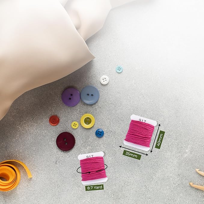 Embroidery Floss Kit and Refills - Cotton Threads - DMC Color Coding for Cross Stitch, String Crafts, Friendship Bracelets