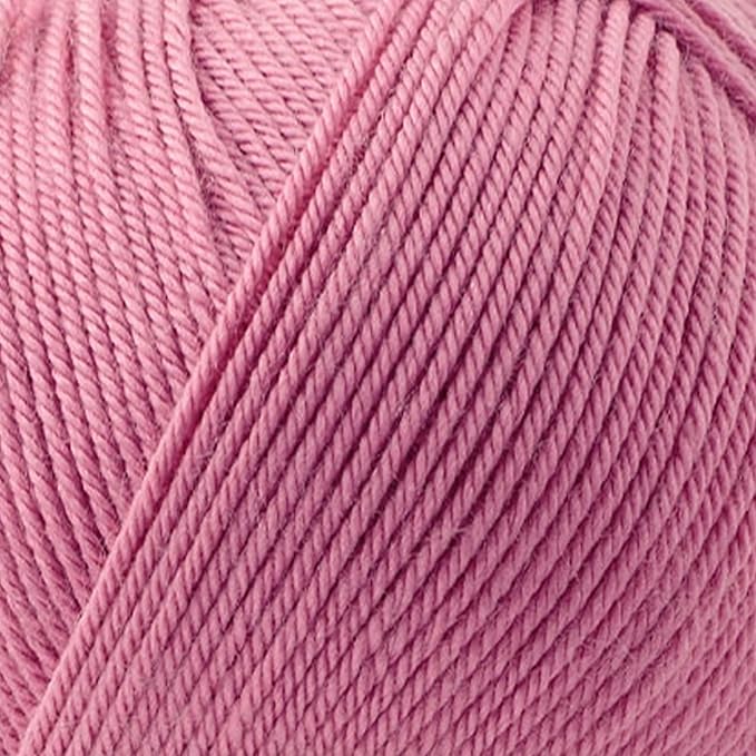 Silky Touch Acrylic Yarn - Soft Sport Weight Yarn for Crochet & Knitting - 100g / 383yds - 100% Microfiber Acrylic - Lightweight Fine Smooth Yarn(Pink - Dark Pink, 1 Skein)