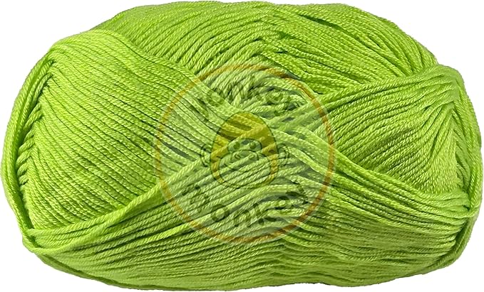 10-Pack of Yonkey Monkey 500 Grams Yarn - 70% Rayon derived from Bamboo, 30% Cotton - Imported (Subtle Green)