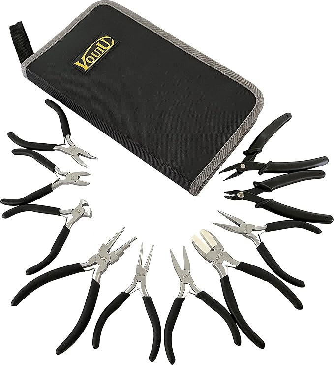 vouiu 10-piece jewelry pliers set jewelry making tools