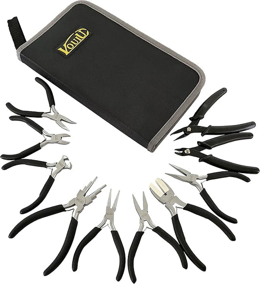 vouiu 10-piece jewelry pliers set jewelry making tools