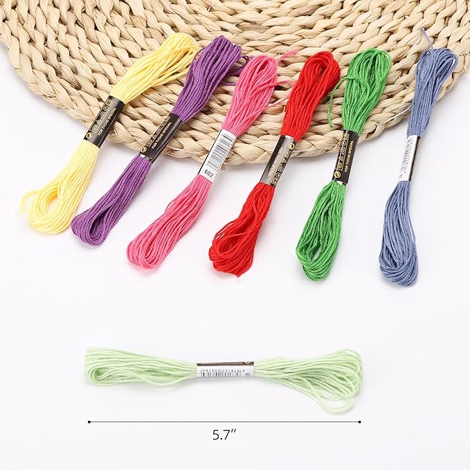 300 Colors Embroidery Floss Kit - Premium Friendship Bracelet String and Yarn for Crafts, Durable Embroidery Thread for DIY Projects