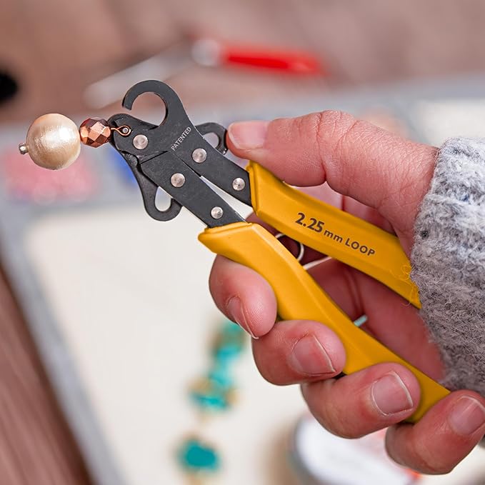 The Beadsmith Original One Step Looper – Create and Trim Consistent 2.25 mm Loops for Jewelry Making, Use With 24-18g Craft Wire (Patented)