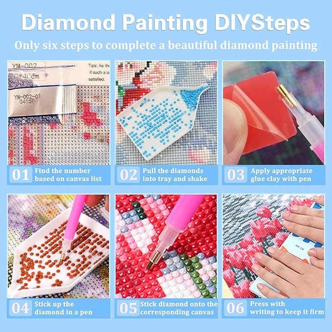Reivworl Fall Diamond Art Kits for Adults, Fall Diamond Painting Kits, Gem Art Kit for Gifts and Home Interior Decor 12x16 Inch