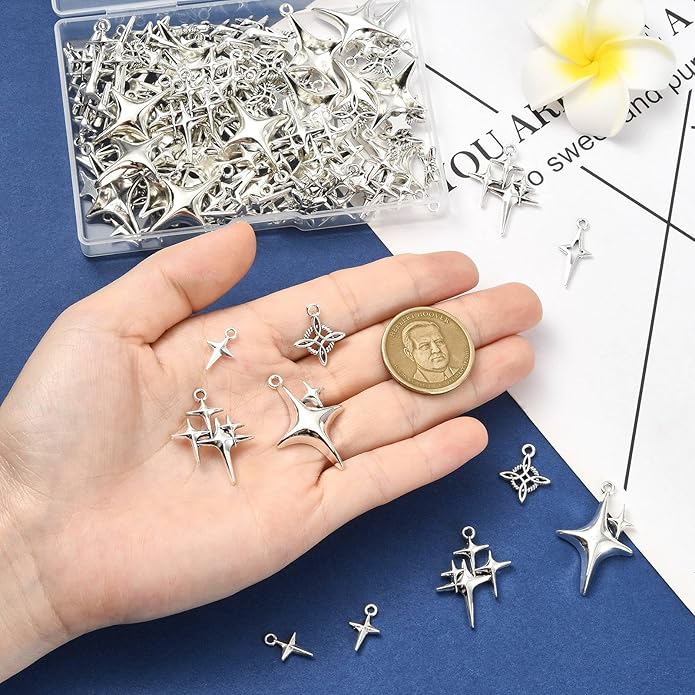 Antique Silver Cross Drink Insect Animal Theme Charms for DIY Jewelry Bracelet Necklace Earring Keychain Decor