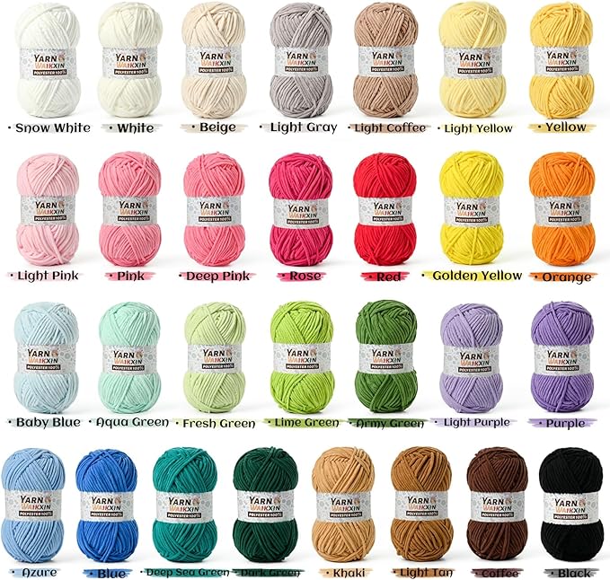 12 Pack Fluffy Chunky Chenille Yarn for Crocheting, Baby Yarn for Crocheting Soft Blanket, 600g (787yds) Bulky Yarn Set for Crochet Amigurumi & DIY Crafts A