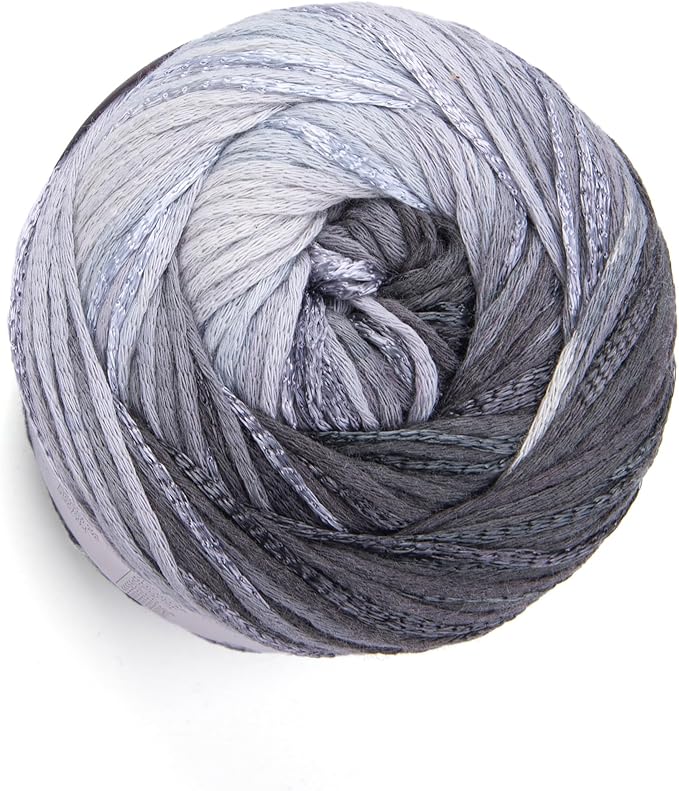 YarnArt Symphony Dream Cotton Yarn -%80 Cotton%20 Viscose Rainbow Multicolor Crochet Knitting Yarn - Suitable for All Blouses, Dresses, Shawls, Bags, Hats - 273 Yards, 3.52 Oz (1 Skein) (3118)