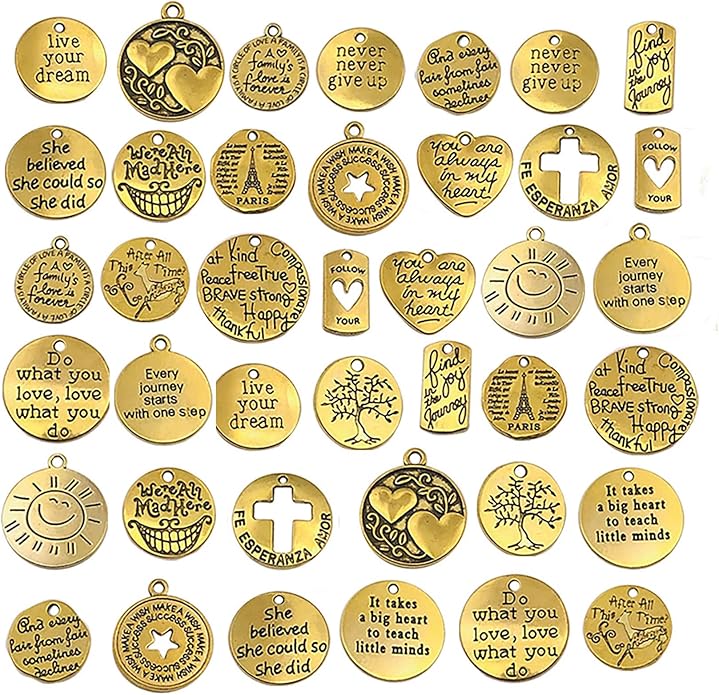 Jewelry Making Charms Pendants for Bracelet Bulk lot Necklace Earrings Keychain Charms Beads DIY Kit Trendy Craft