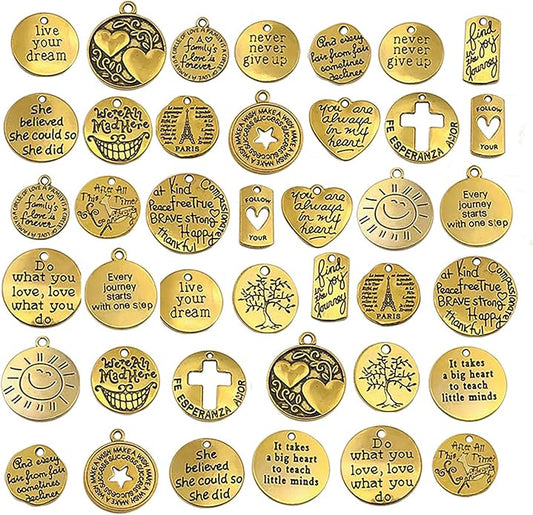 Jewelry Making Charms Pendants for Bracelet Bulk lot Necklace Earrings Keychain Charms Beads DIY Kit Trendy Craft