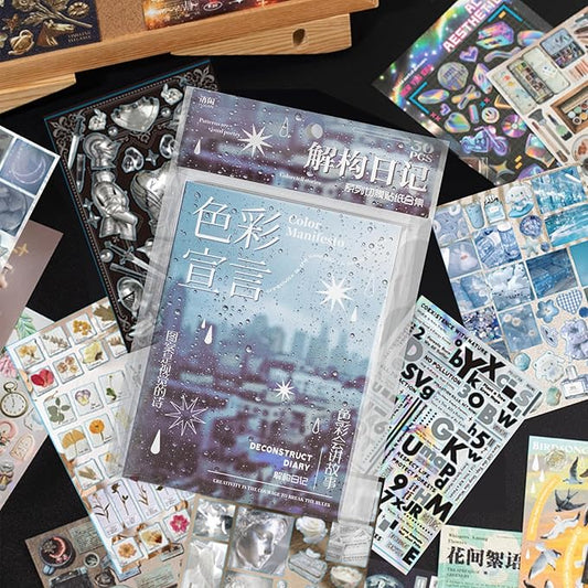 800+ Pcs Y2K Sticker Book - 30 Sheets Vintage Cut-Out Stickers for Junk Journals & Scrapbooking | Retro Ephemera Pack, Journaling Supplies, Craft Embellishments