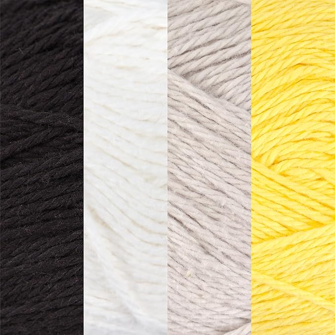 JubileeYarn Cotton Select Yarn - 50g/Skein Sport Weight - Inspiration Assortment 86-4 Skeins