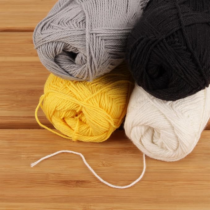 JubileeYarn Cotton Select Yarn - 50g/Skein Sport Weight - Inspiration Assortment 86-4 Skeins