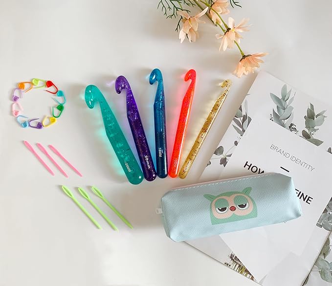 Large Crochet Hooks,25mm 20mm 18mm 15mm 12mm Crochet Hooks