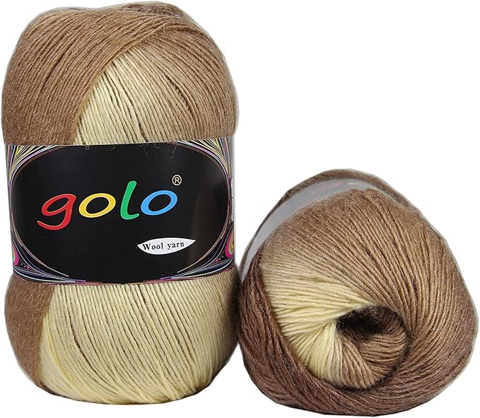 Wool Yarn for Hand Knitting 2 Balls Wool Yarn for Weaving