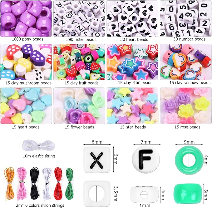 3280 Pcs Pony Beads for Bracelet Making Kit, 72 Colors 4 Boxes Rainbow Kandi Beads, Friendship Kandi Bracelet kit with A-Z Letter Beads for Name Bracelets DIY Jewelry Making Crafts Gift for Adults